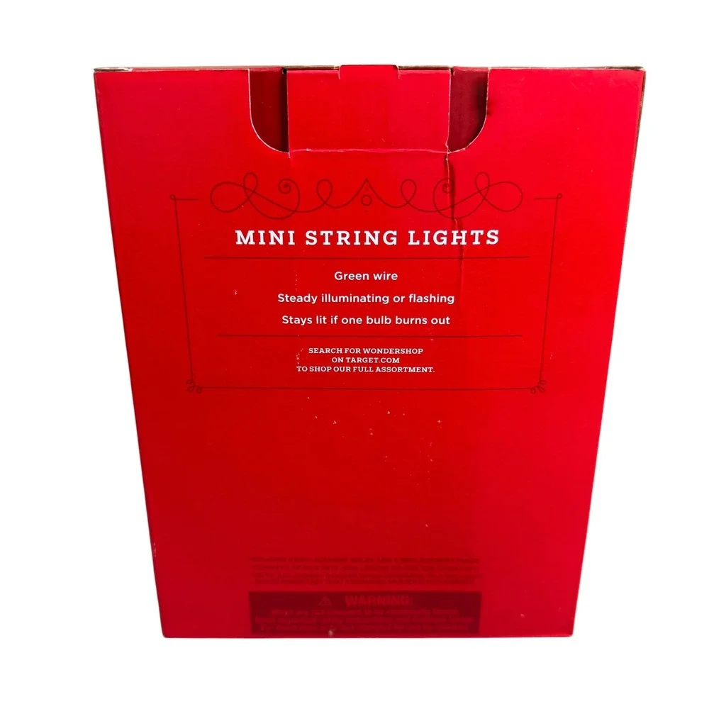 Wondershop Target 100 Multicolor Incandescent Mini String Lights Indoor Outdoor
